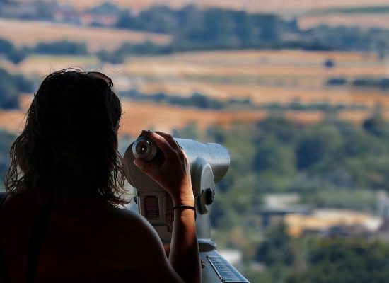 viewpoint, telescope, distant